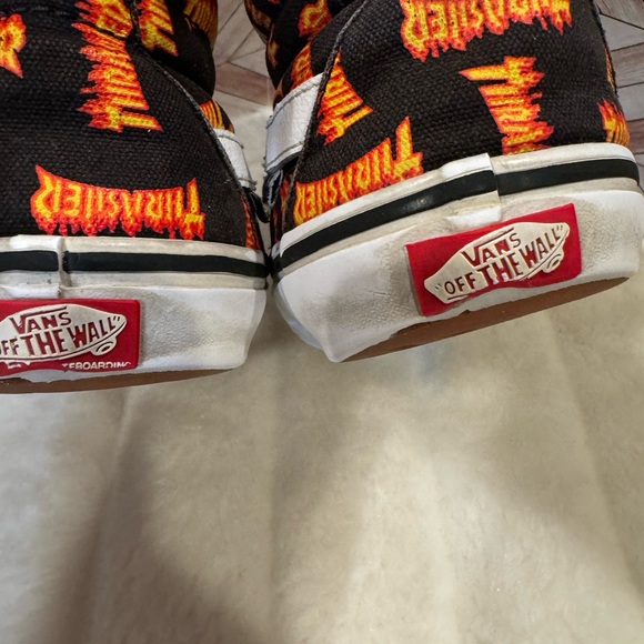 Mens 7.5 Thrasher Vans hi top Sk8 laces up - Picture 3 of 9